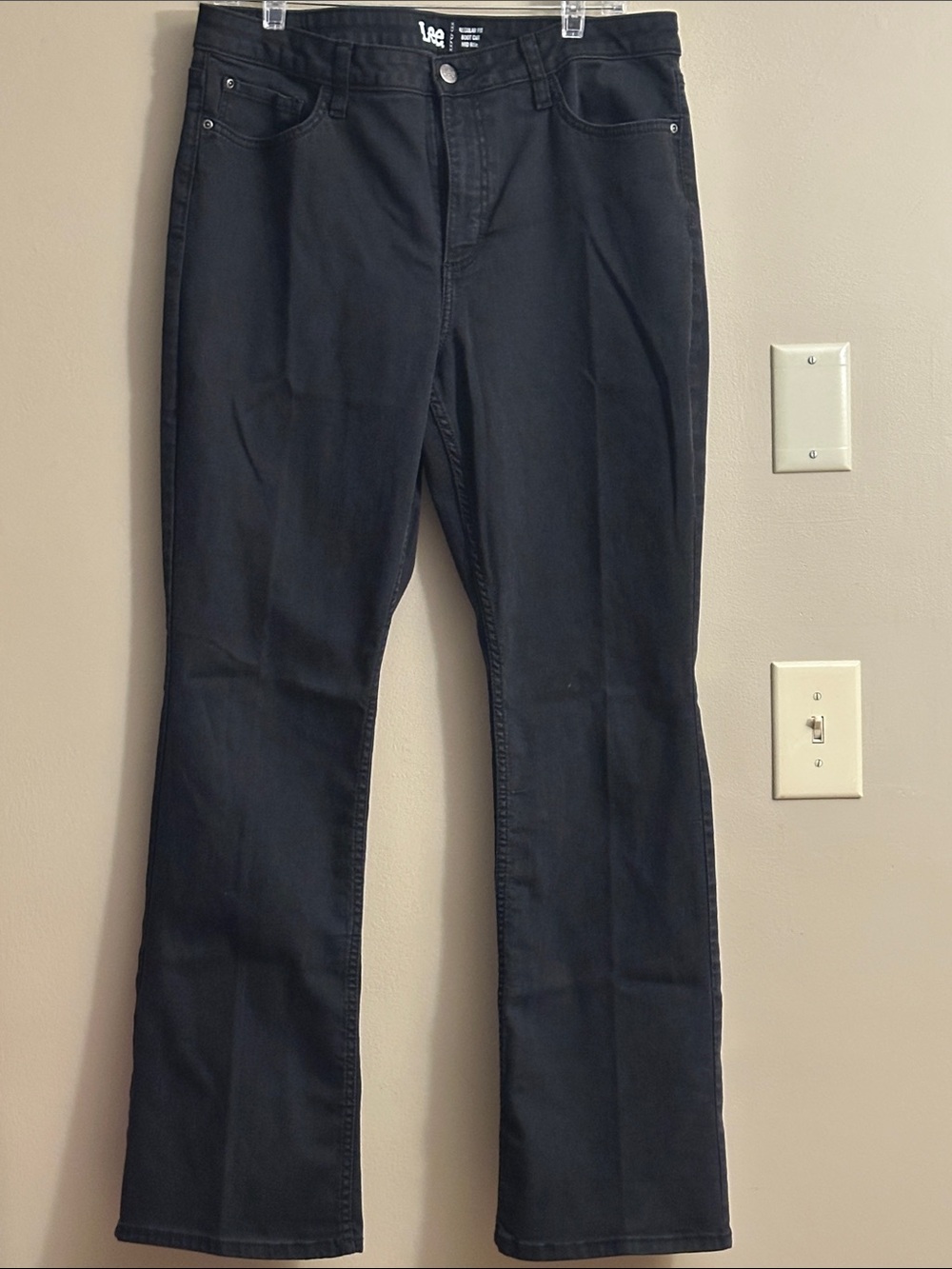 Lee Black Wide Leg Jeans - Classic Flare